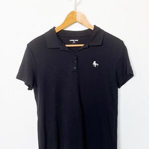 Lands' End Black Polo Shirt
